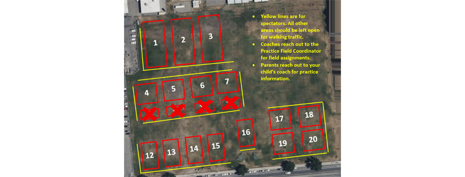 Practice Field Locations
