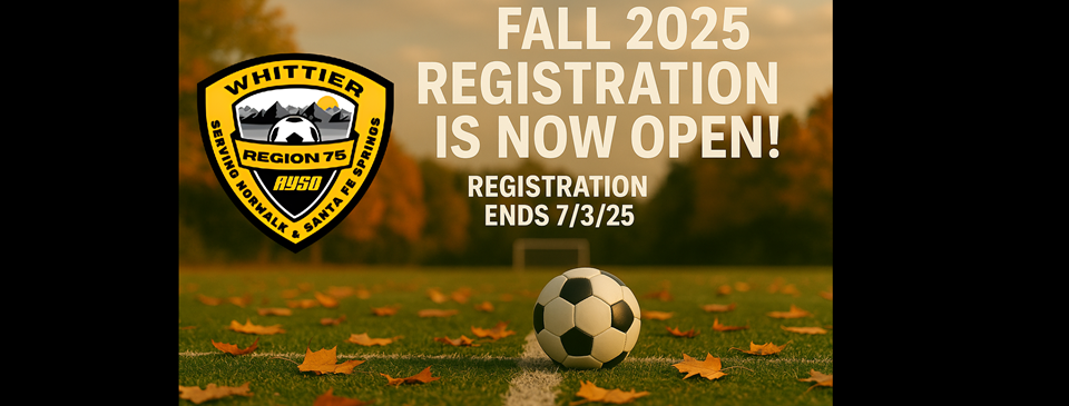 FALL REGISTRATION IS NOW OPEN