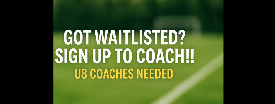 Waitlisted? Volunteer Coaches Needed!