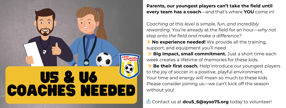 Coaches Needed!