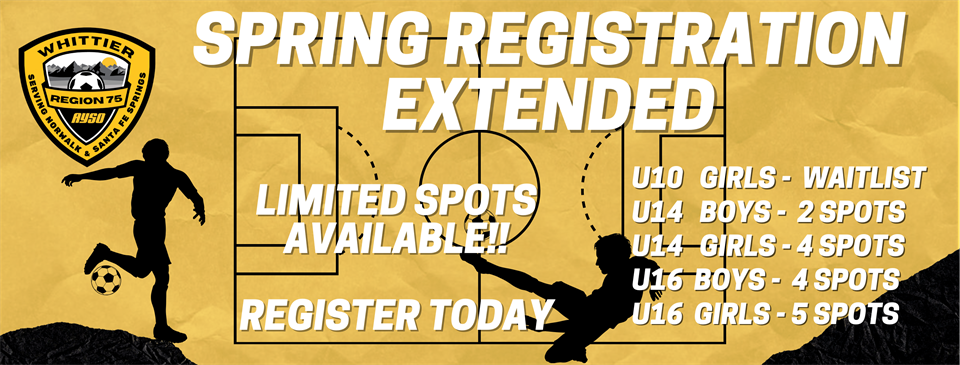 2026 Spring Registration (click banner)